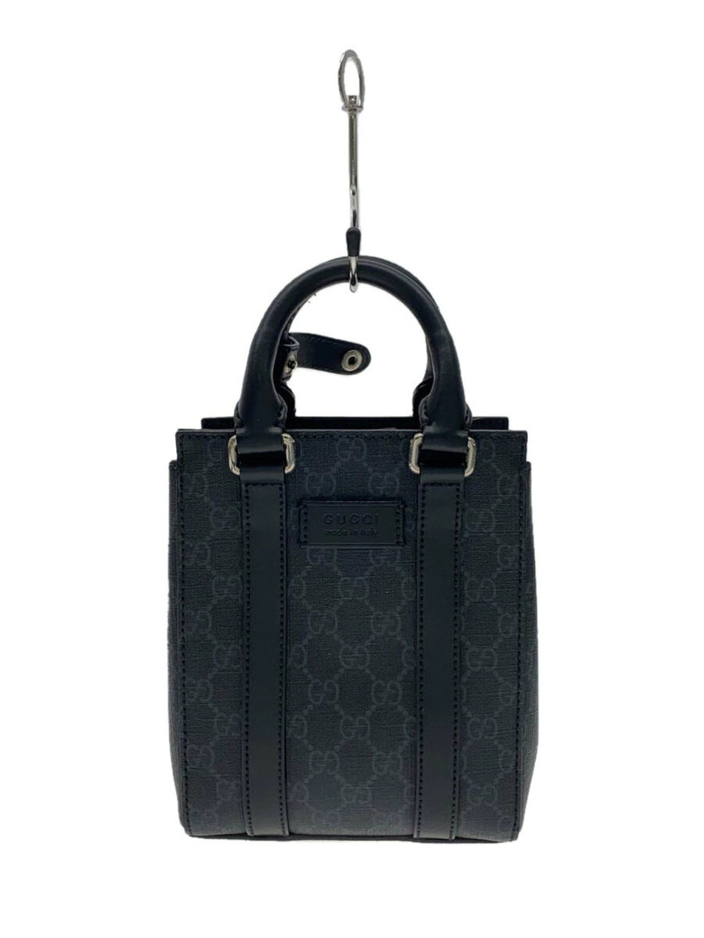 Gucci Tote Bag GG Supreme Leather Black All over